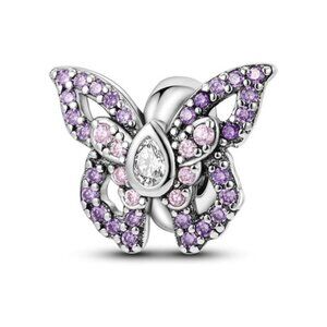 NWT Pandora Pave Butterfly Charm